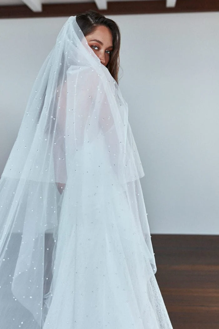 Pearly Blusher Veil - Image 5