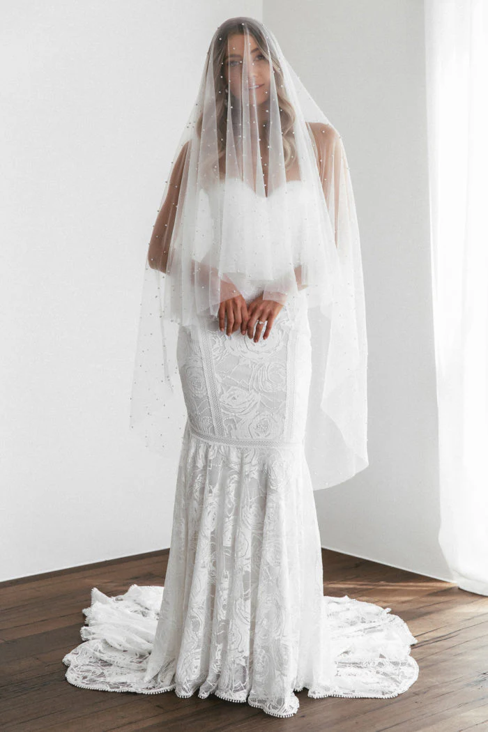 Pearly Midi Veil - Image 5