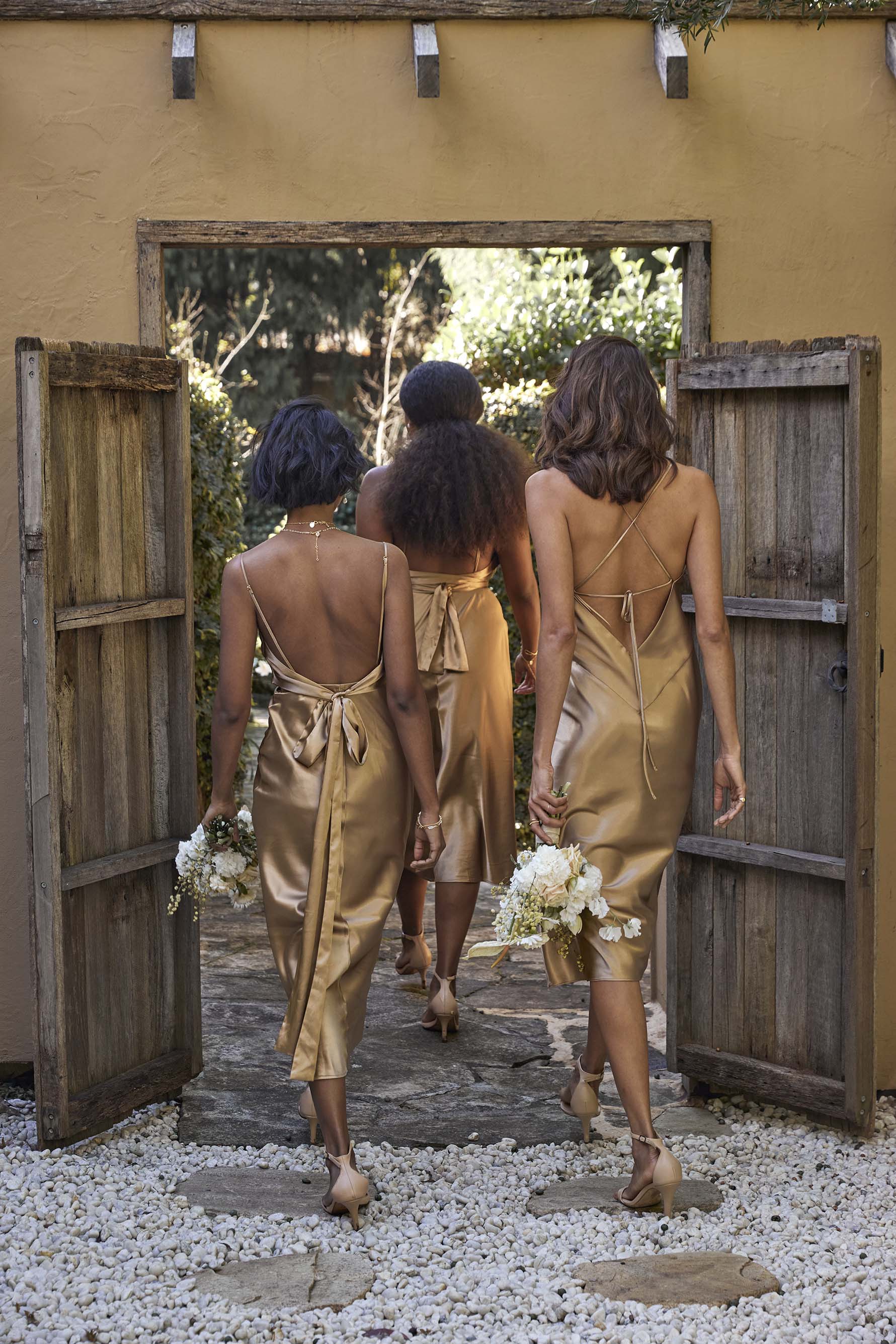 Silky Satin Midi Gold - Image 8